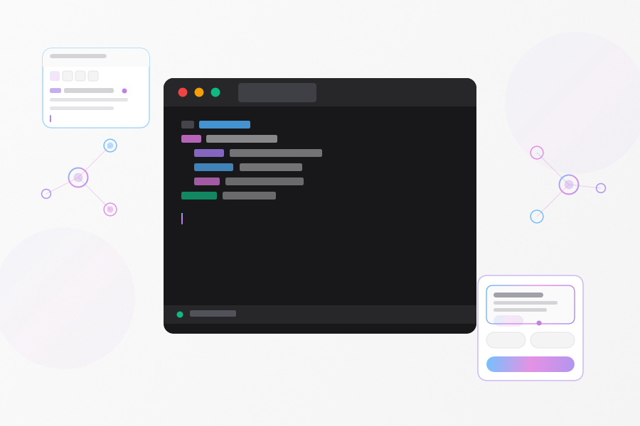 recuerd0 connected to an MCP client through an OAuth consent screen, beside a redesigned workspace built on Maquina Components